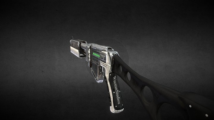 Sci-fi Shotgun 3D Model