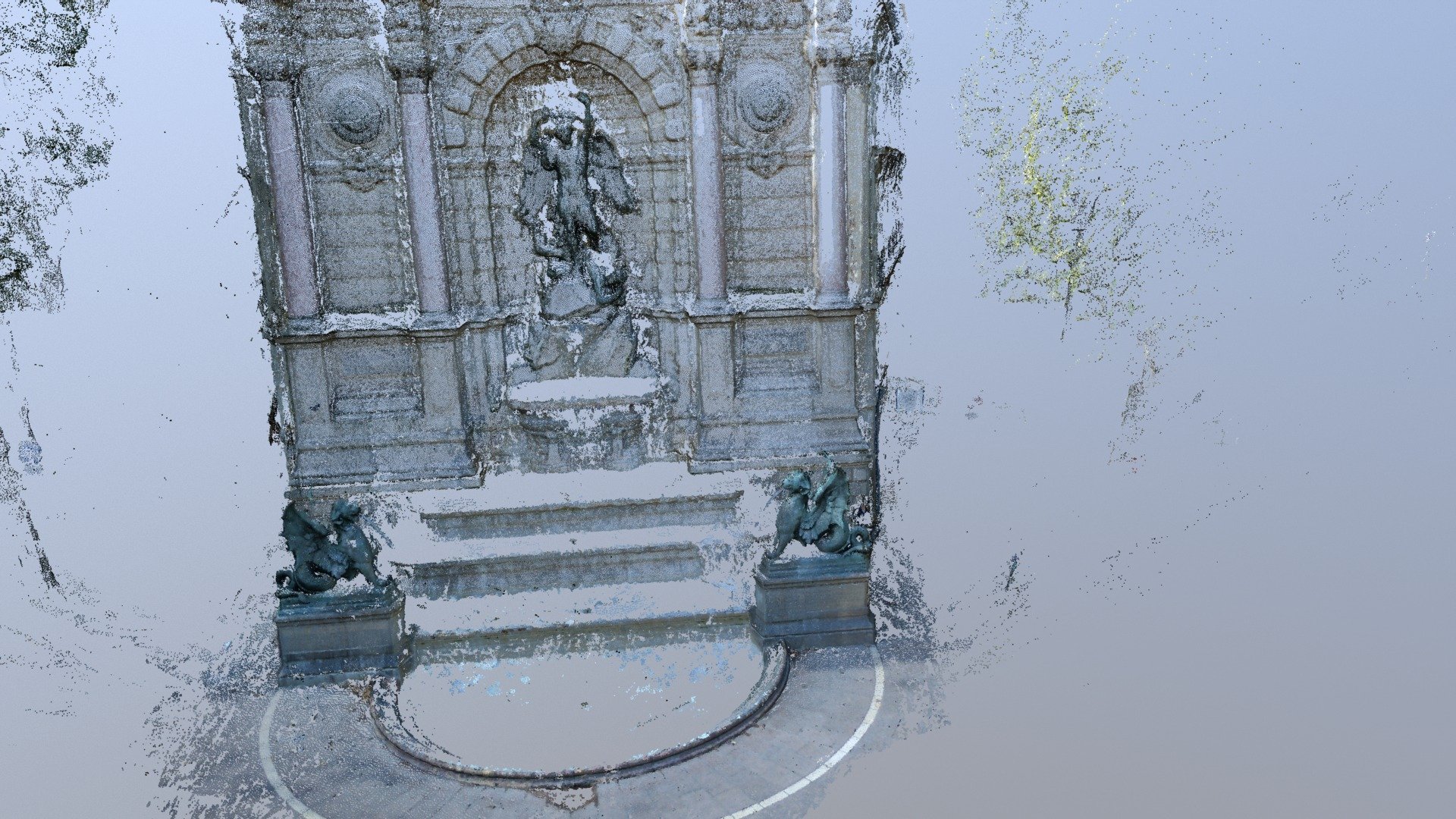 Colmap- Fontaine st Michel- Paris-Cloud