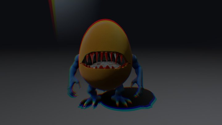egg monster 3D Model