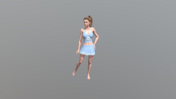 CC Daisy Outfit 3D Model