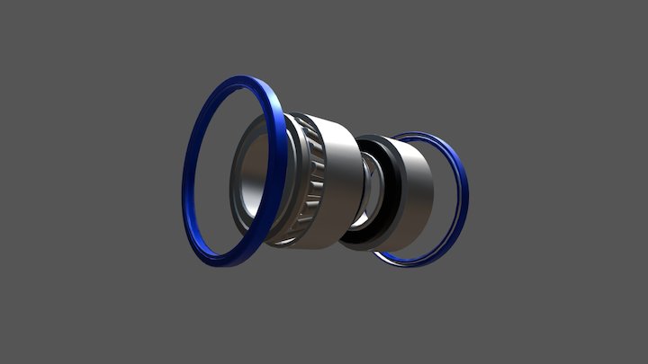 Ремкомплект ступицы SAF 3434301200 3D Model