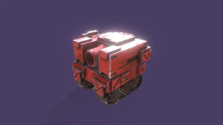 Dirty Dinky Tank 3D Model