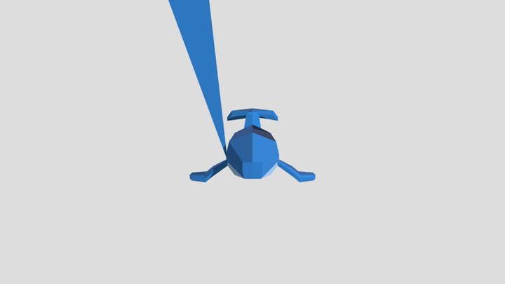 Low Poly Whale 3D Model