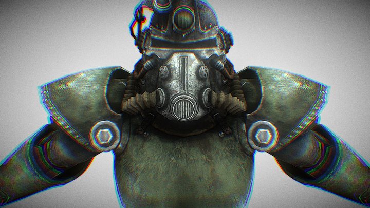 T51b power armor 3D Model