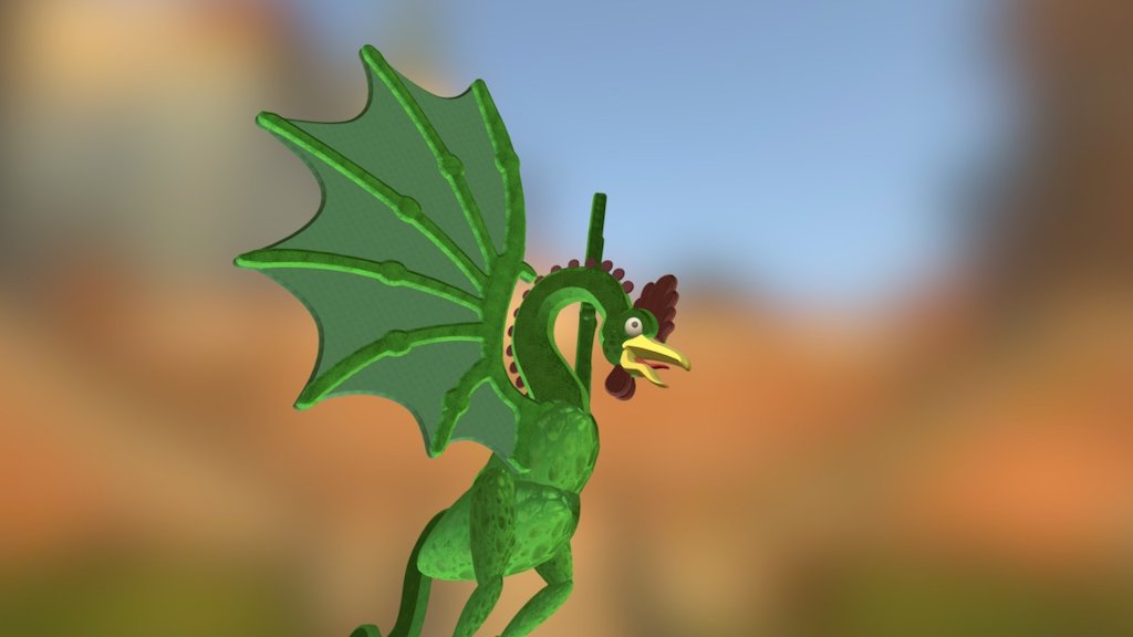 Basilisk Dragon (Low Poligones)