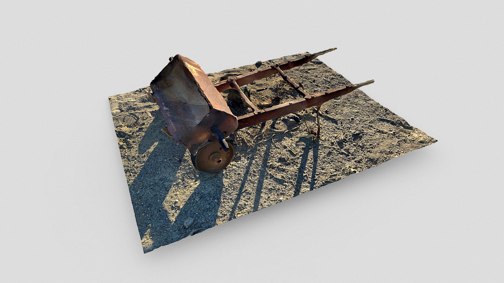 Day 341: Old rusty wheelbarrow in Ballarat, CA
