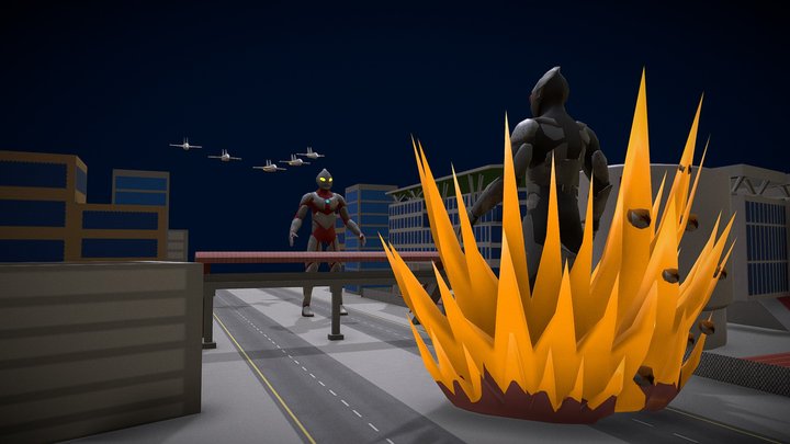 Ultraman Display 3D Model