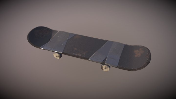 Skateboard - Just A Girl 3D Model