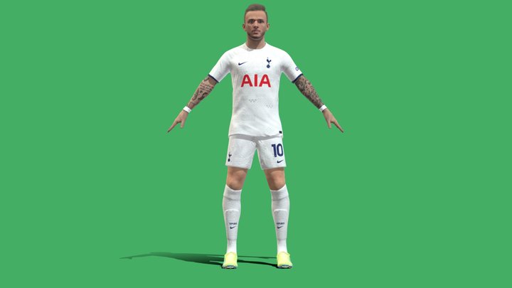 3D Rigged James Maddison Tottenham Hotspur 2024 3D Model
