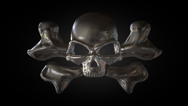 Skull Buckle 3D Model