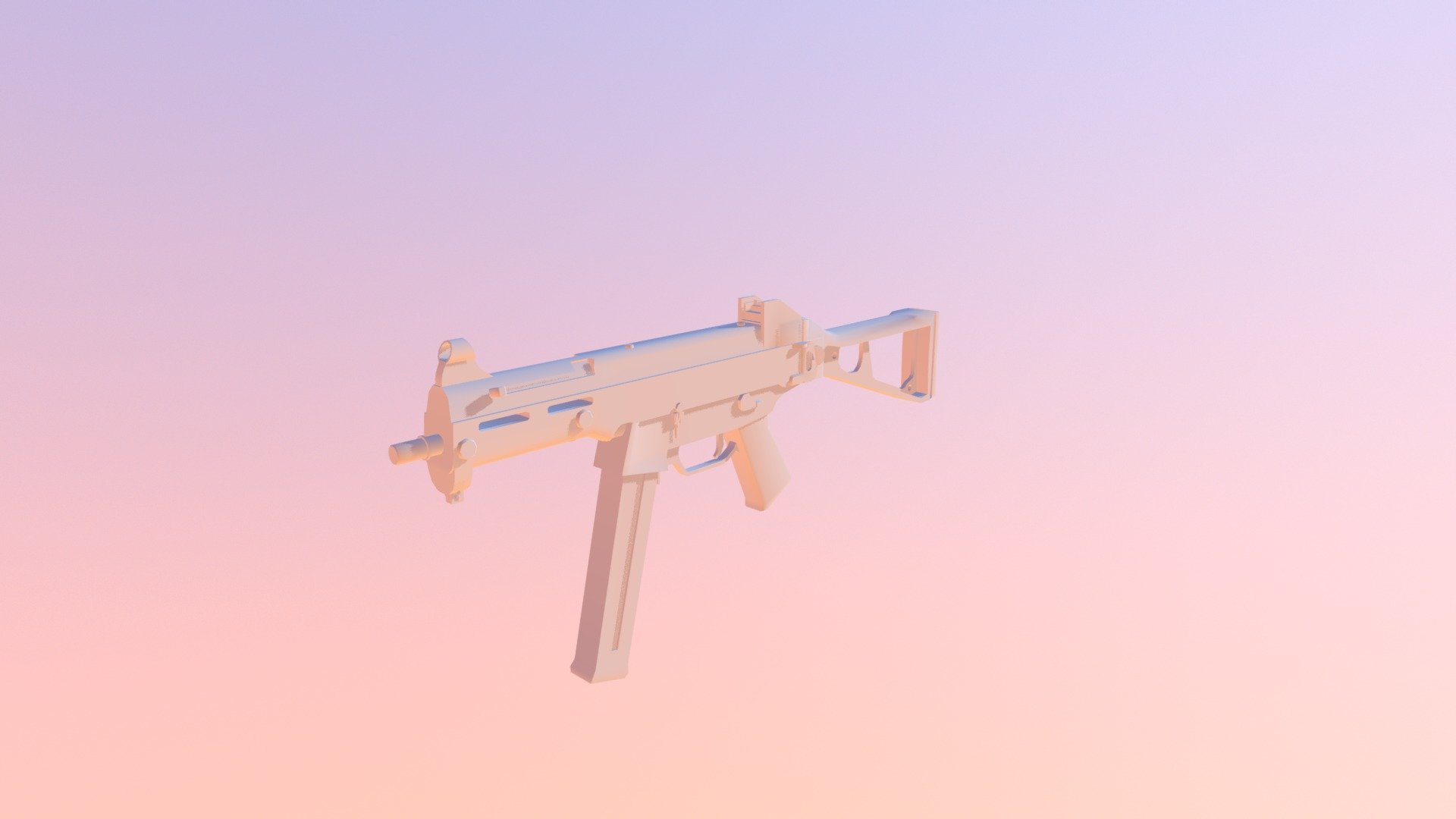 Low poly UMP45 - 3D model by Estevoo [7b66460] - Sketchfab