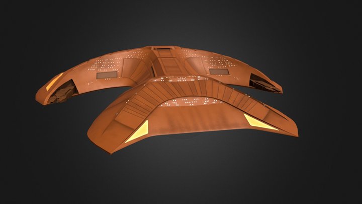 Ferengi Marauder - D'kora class 3D Model