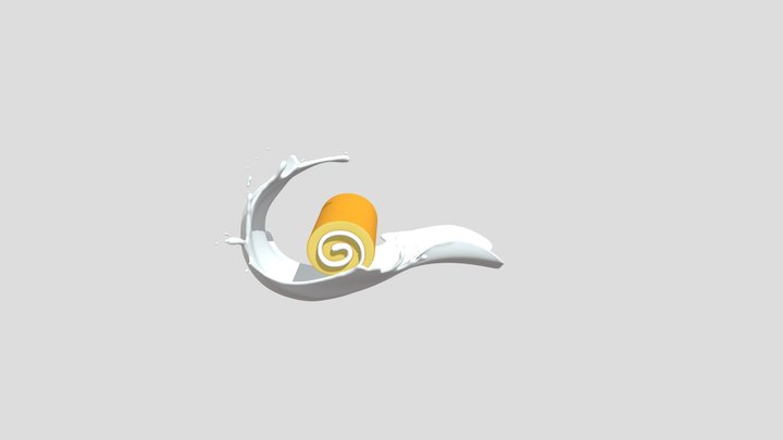 Cake splash – Kostenloses 3D-Modell STL