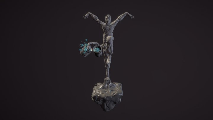 Kung Fu Monkey 3D Model
