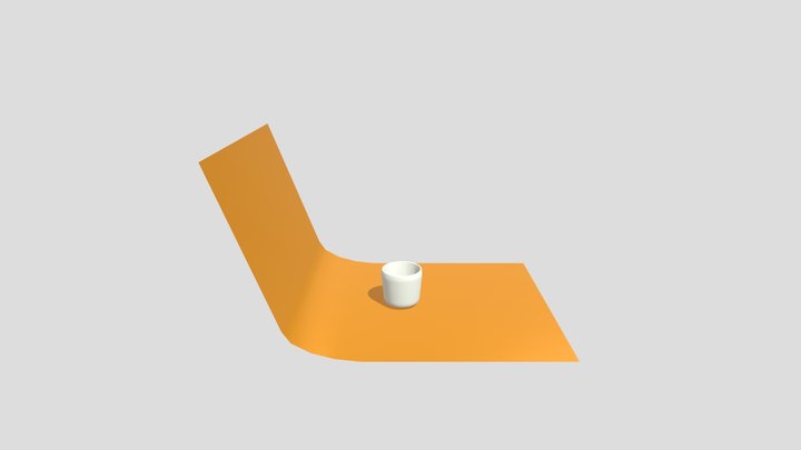 Off-White Ceramic Mug 3D Model