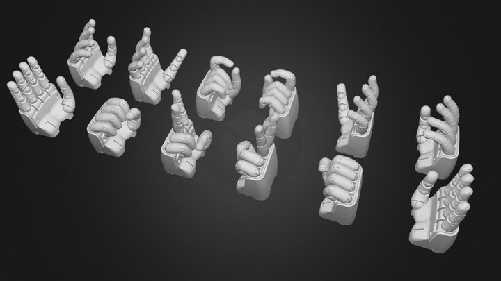 Zaku Hands [FREE] 3D Model