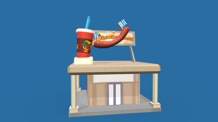 Sausage Building 3D Model
