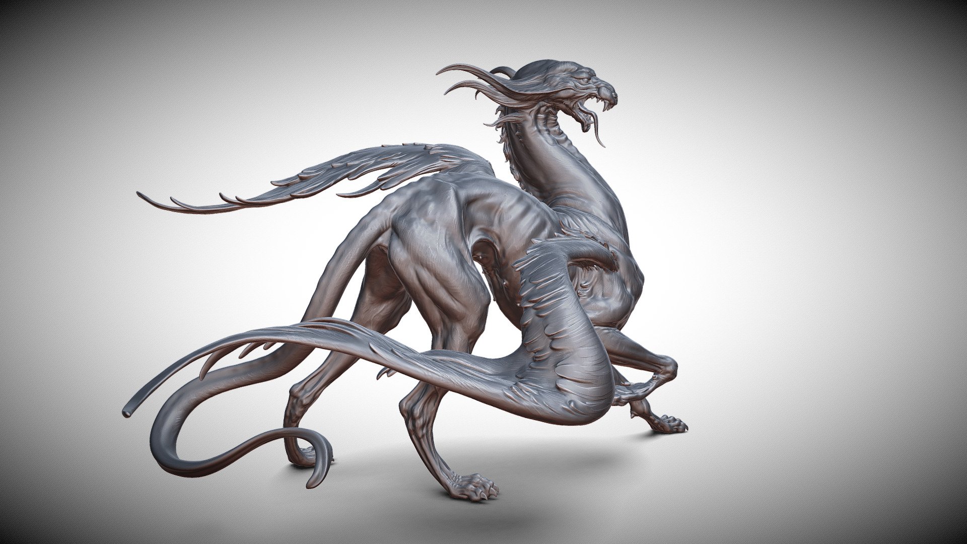 Gryphon | 3D Sculpting - Buy Royalty Free 3D model by BreathTime ...