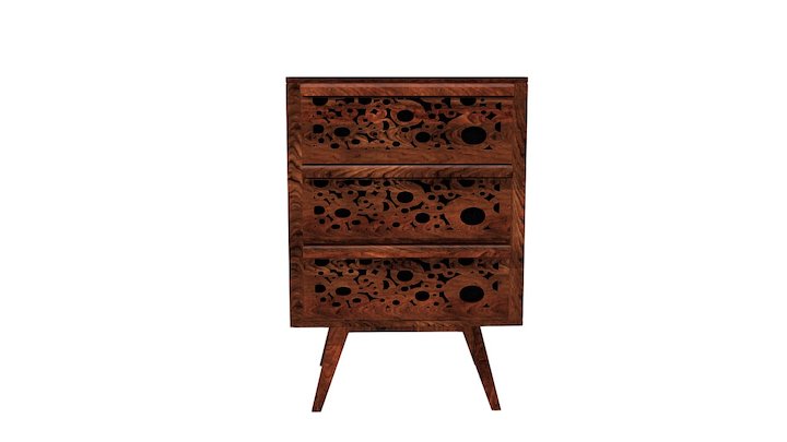 Commode_Visual Delight 3 tiroirs Kare Design 3D Model