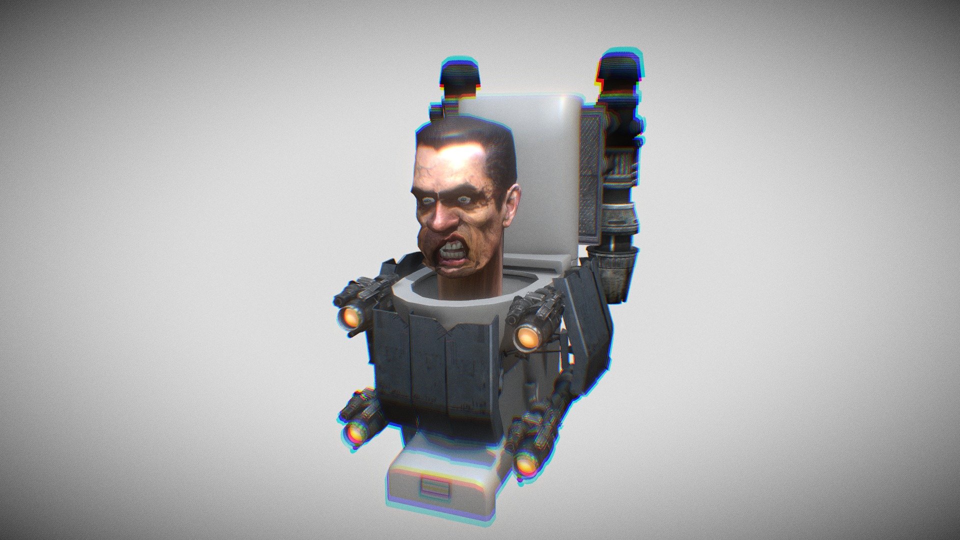 broken gman toilet - Download Free 3D model by The leader (second ...