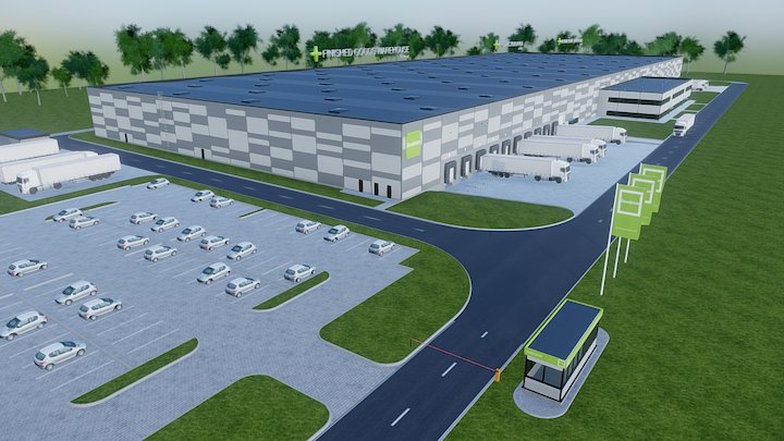 Goodman Radomsko Logistics Centre 3D Model