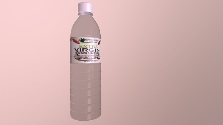 Green Life Extra Virgin Coconut Oil 3D Model