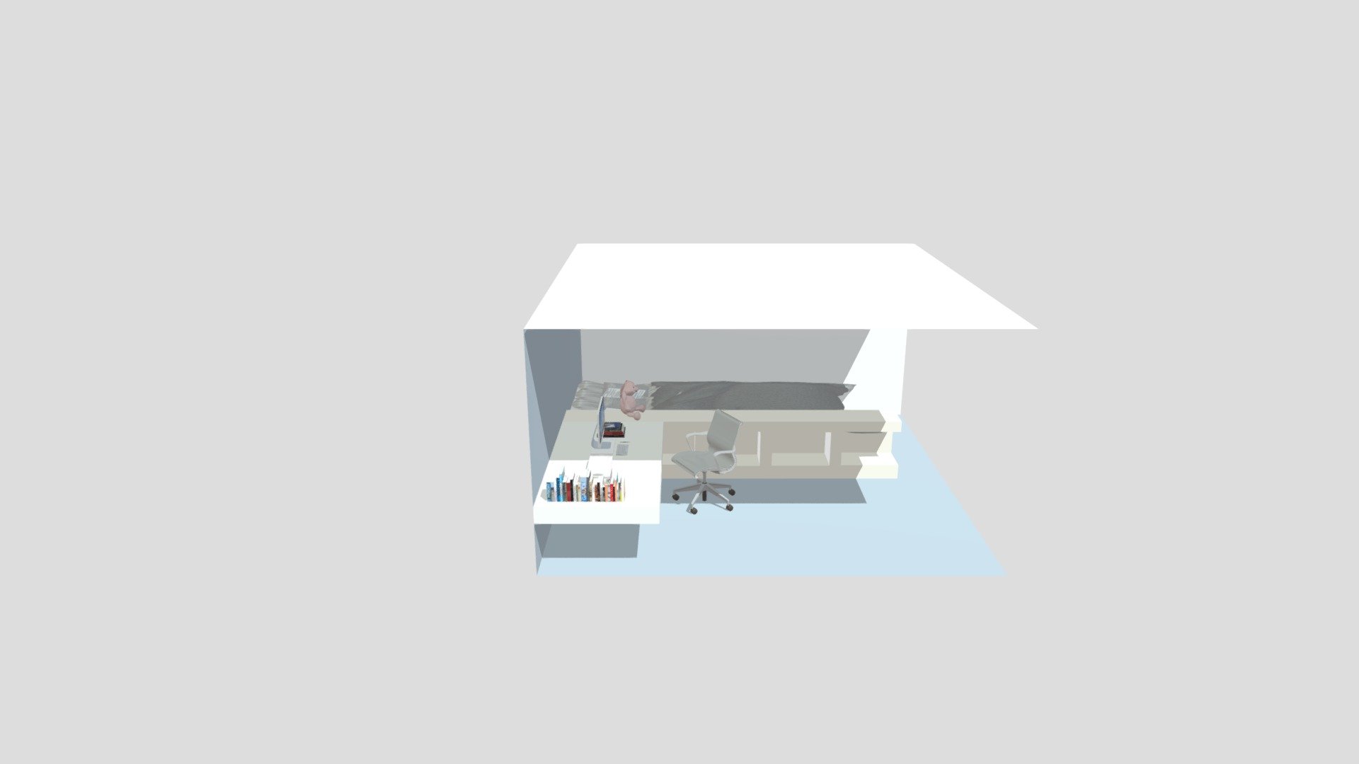 Bedroom Coding - 3D model by fannnnnnnn [7b6e9b9] - Sketchfab