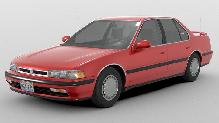 1990 Honda Accord CB7 3D Model