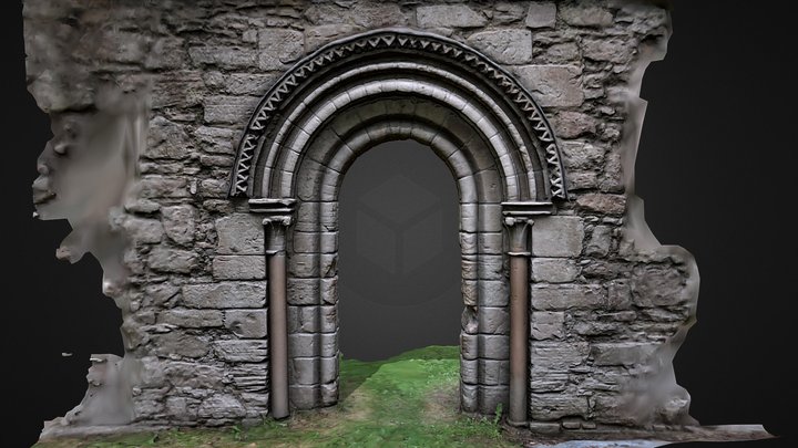 St Mary's Kirk Auchindoir doorway 3D Model
