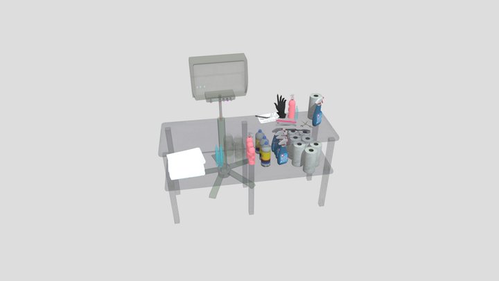FNAF HW2 TABLE ROXY MAKEOVER 3D Model