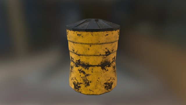 FreeWay Water Barrel 3D Model