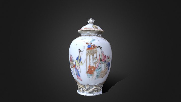 Chinese Porcelain From Ming/Qing Dynasty 3D Model