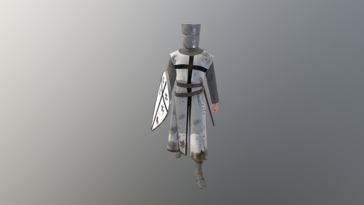 Teutonic Knight / Crusader 3D Model