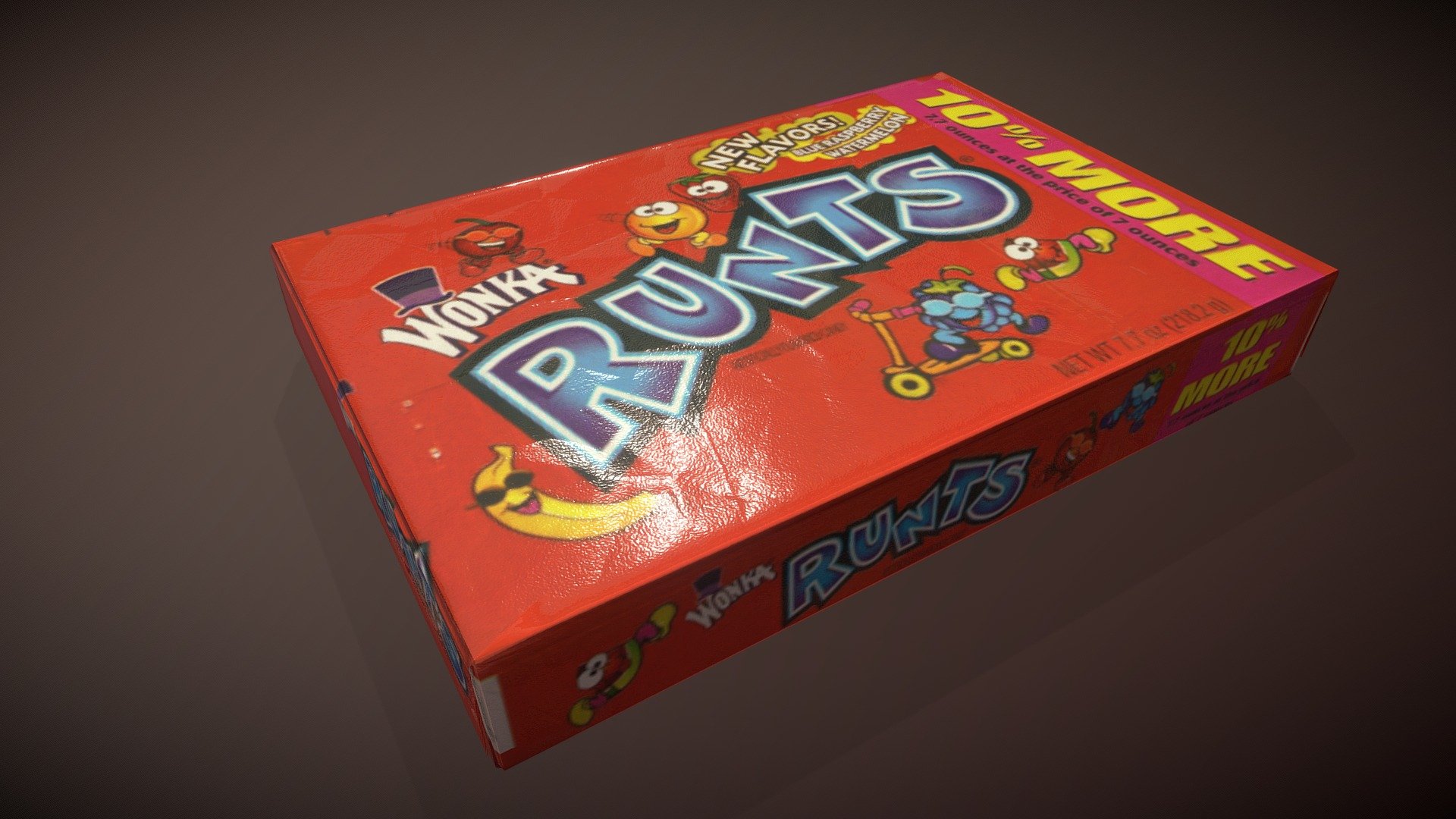 Wonka Runts Box — Sketchfab embed 3D viewer