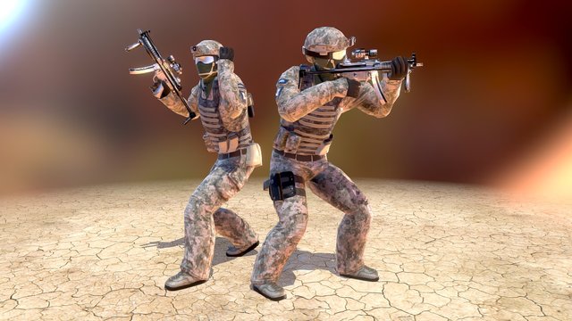 GROM Special Forces 3D Model