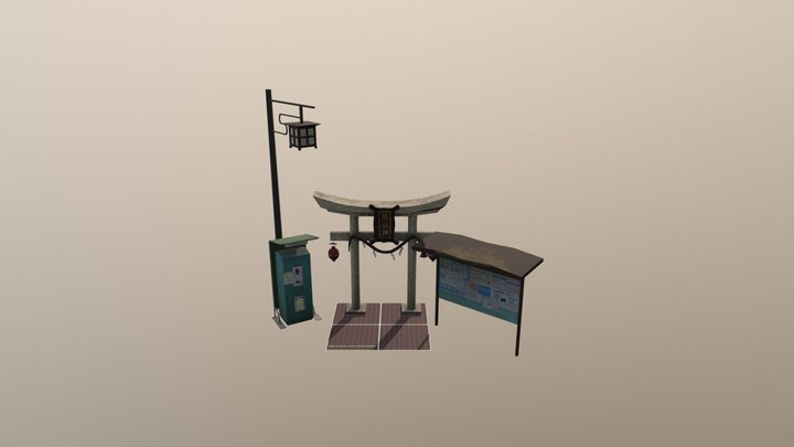 Prop scene Kyoto 3D Model