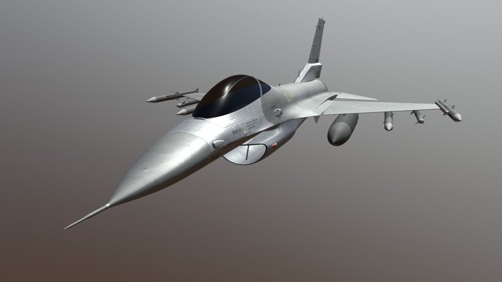 F16 Fighter Plane 3D Model