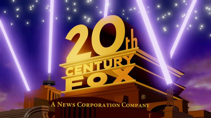 20th century fox logo template free 3D model animated