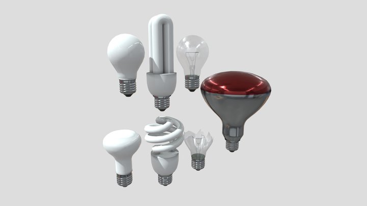 Light Bulb Pack 3D Model