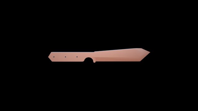 Knife blank 3D Model