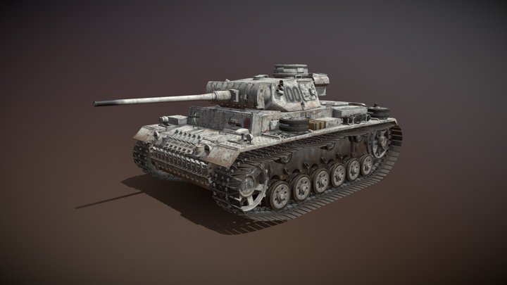 PzKpfw III - Panzer 3 - Ausf.L - 100 3D Model