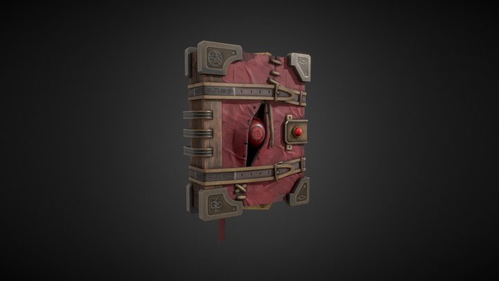 Necromancy Spell Book 3D Model