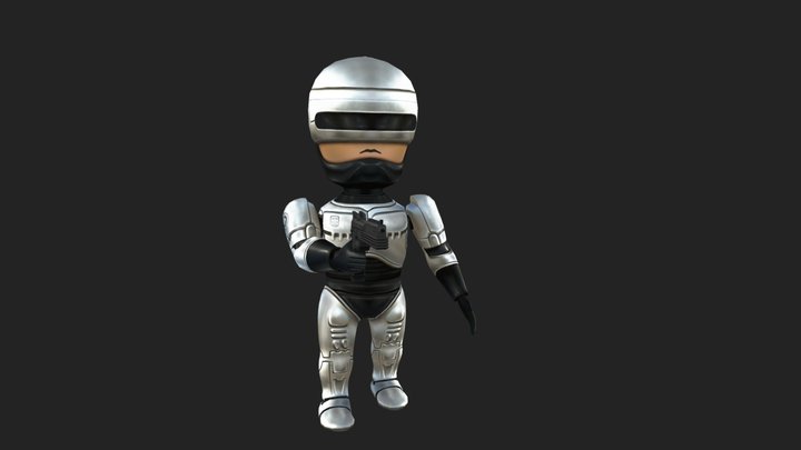 Chibi Robocop 3D Model