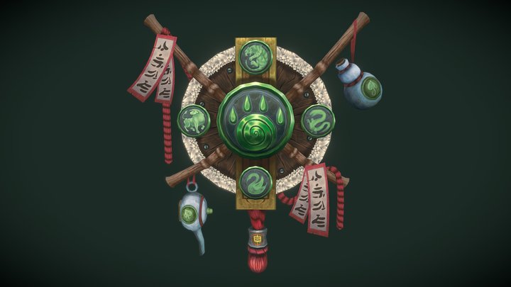 Monk Class Crest (World of Warcraft) 3D Model