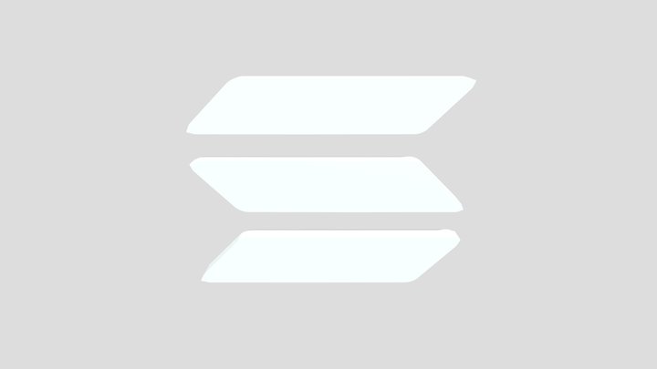 Solana Logo 3D Model
