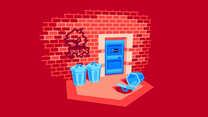 Alley 3D Model