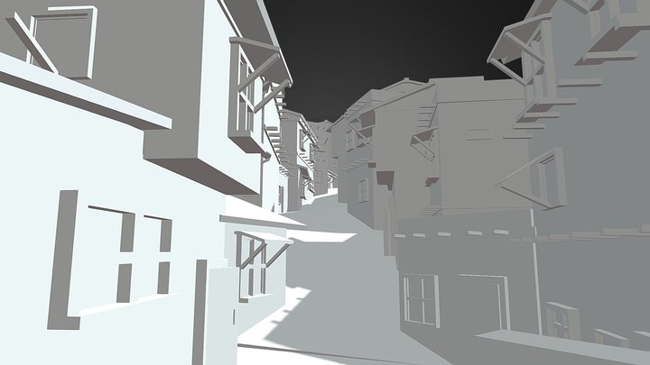Classic Town 3D Model