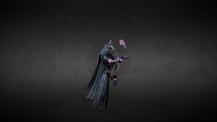 Raven Witch 3D Model