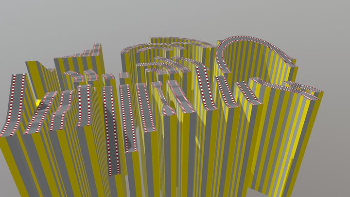 Road Pieces Raised 3D Model
