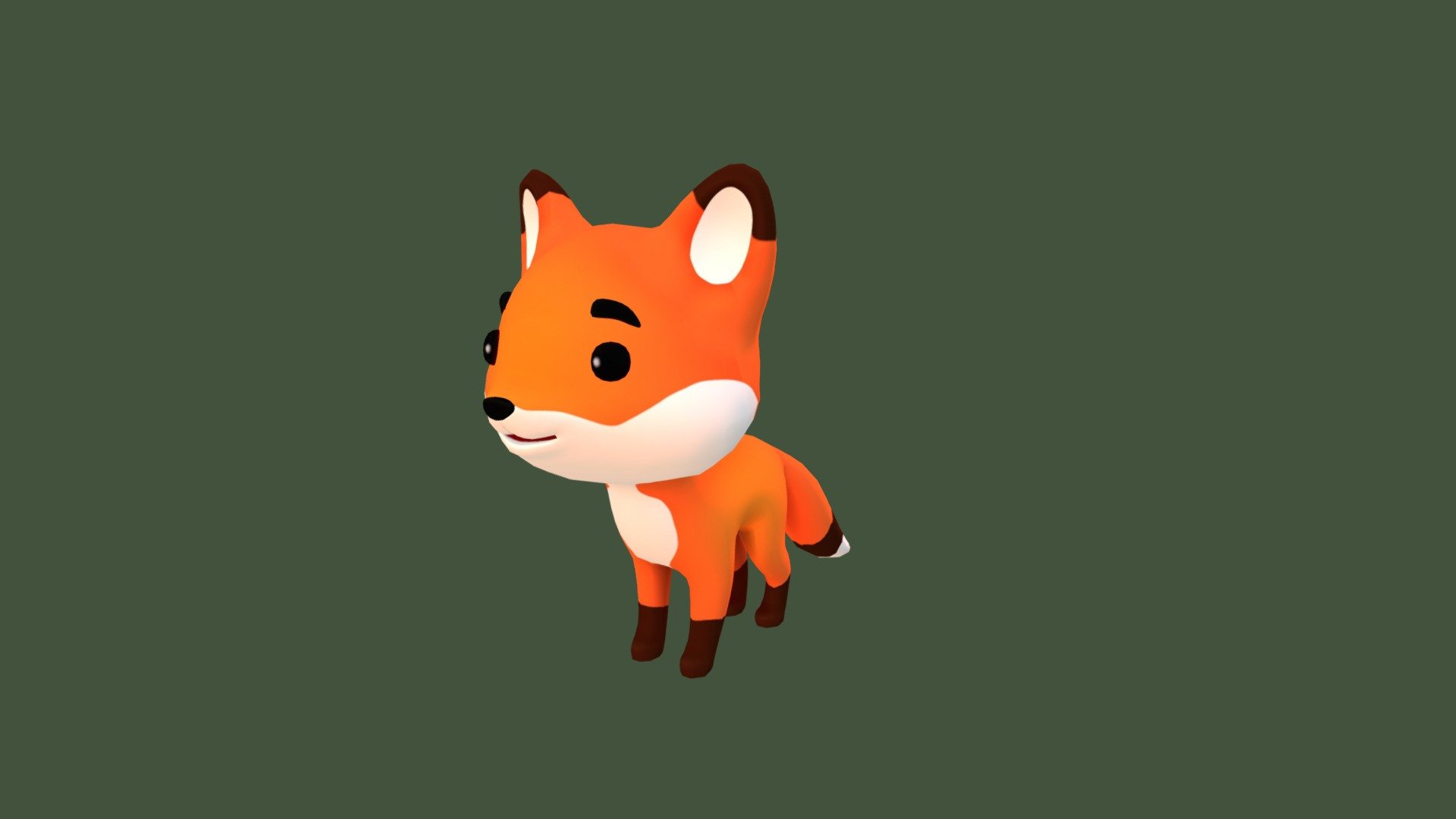 Fox - 3d Model By Maleewich [7b7cd66] - Sketchfab